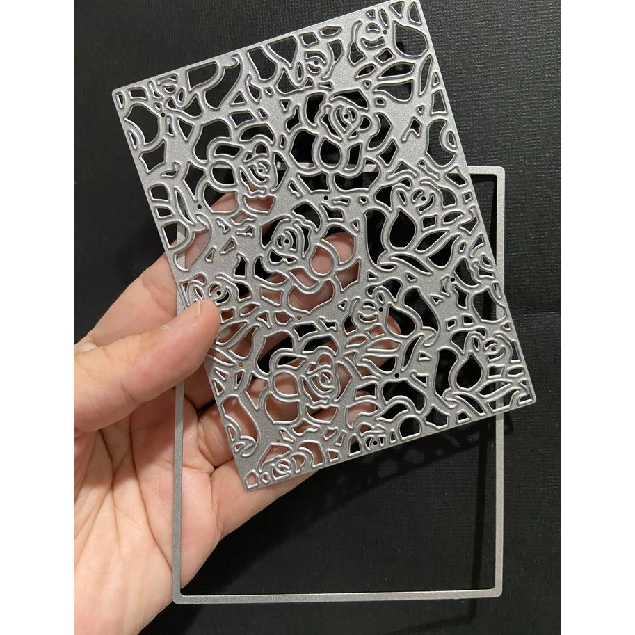 

Cutting dies lace rose scrapbooking greeting card stencil DHPATTERN