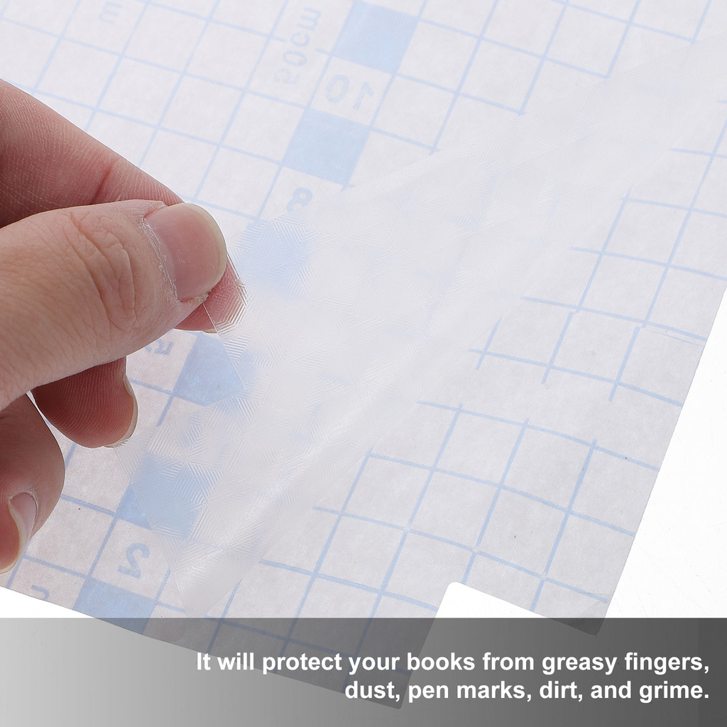 

10pcs Book Cover Clear Protective Plastic Transparent Hardcover Sleeve Covers for Students Eco Friendly Notebook