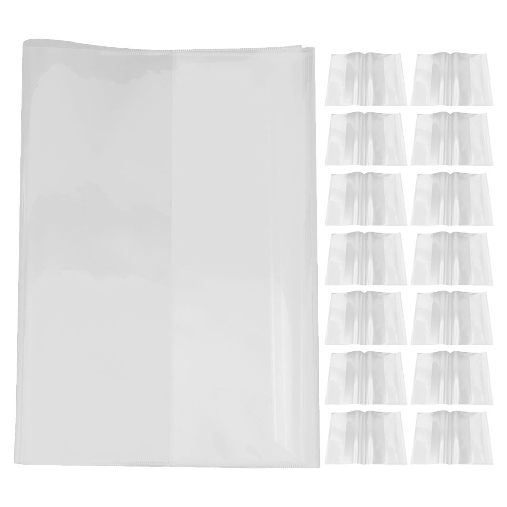 

20 Pcs Transparent Book Cover Protector Sleeve Protection Film Covers Plastic Clear Protective Case