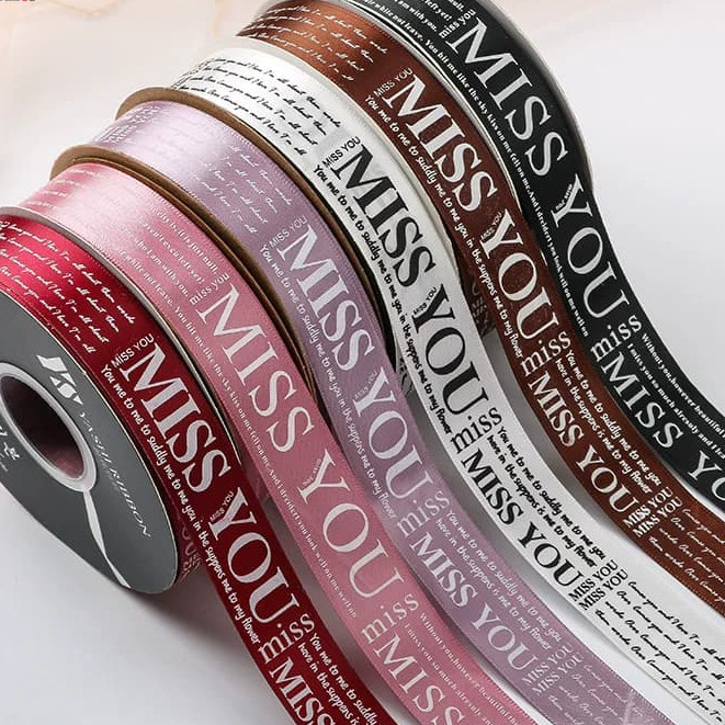 

Ivy Paper - Pita 05 Satin Motif I Miss You 1METER Premium Pita Kado Buket Bunga Gift Bouquet