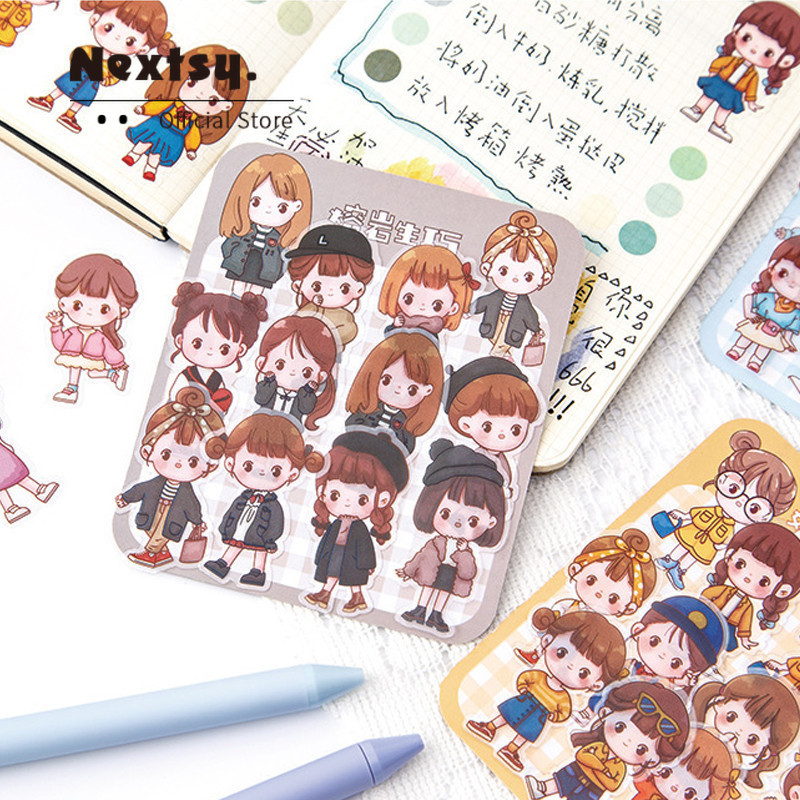 

Nextsy Paket Stiker/ Stiker Dekoratif Kartun Untuk Laptop/Buku/Buku Harian/Koper/Kotak Helm