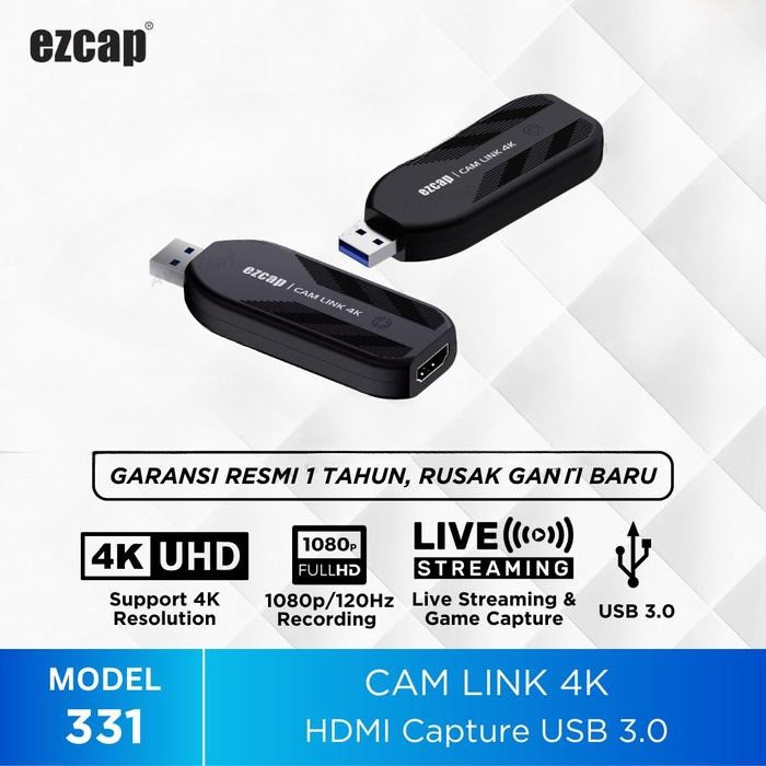 Ezcap331 Cam Link 4K - USB 3.0 HDMI Capture 4K / Ezcap 331