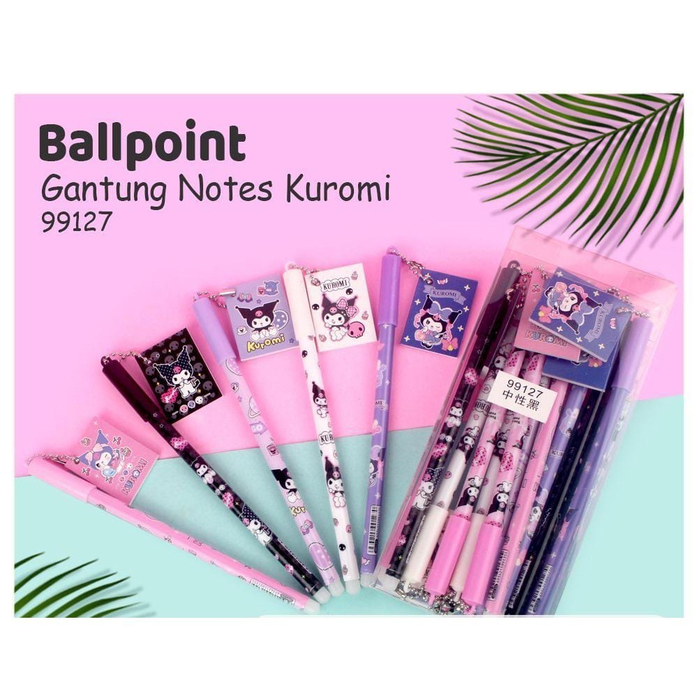 

*DP* (1 PACK / 144 PCS) BOLPEN GANTUNG / PULPEN GANTUNGAN SANRIO / PEN GEL GANTUNG KUROMI LUCU NEW