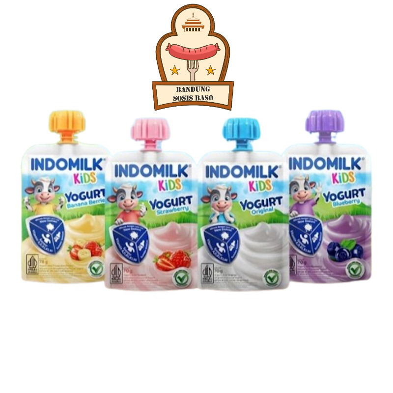

Indomilk Kids Yogurt 70gr - Camilan Sehat & Lezat Pilihan si Kecil