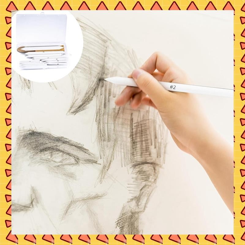 

A008 Blending Stumps And Tortillions Set, 16 Pcs Paper Blending Stump Set, Paper Art Blenders Sketch Drawing Tools