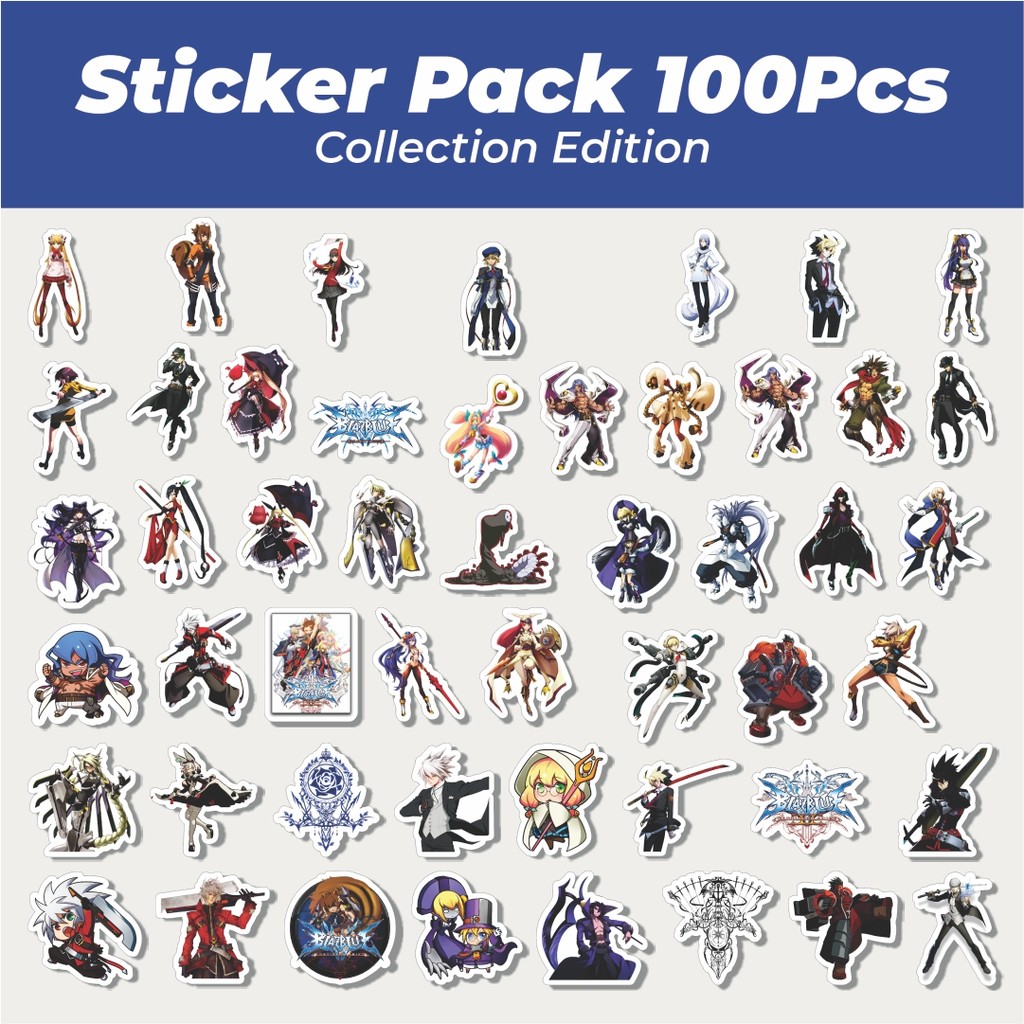 

Hot Stiker Game Series Blaz Blue Karakter Mix 7 Lucu Anti Air Stikers Berperekat Waterproof Sticker Decal Buat Motor Helm Buku Journal Koper Casing HP Laptop Botol Minum