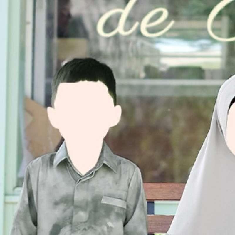 Atelier Angelina Samawa Koko Kids Tangan Pendek Gradient Flow - Ocean Wave