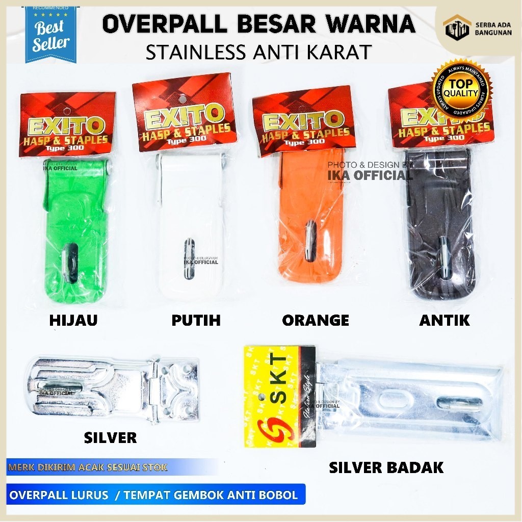 SAB Overval Gembok Badak Exito / Overval Exito Warna / Cantelan Gembok Warna Overval overpal gembok 