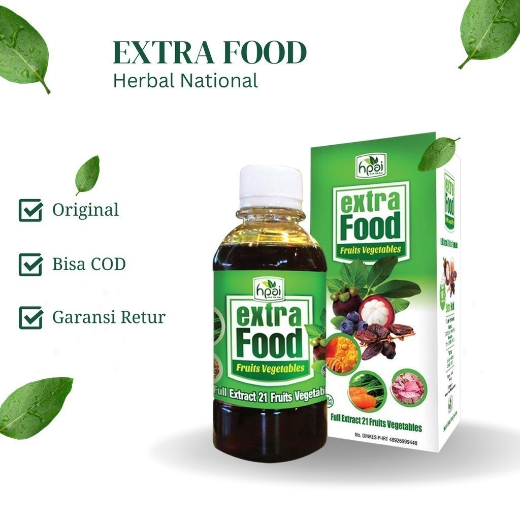 

DIJAMIN ORIGINAL HNI HPAI Original EXTRA FOOD ( HNI HEALTH) - ExFo - EXTRAFOOD - Ektra Food - Ekstra Food - HNI BPOM