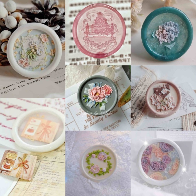 

Fire paint seal, cute jellyfish relief seal, irregular carved copper head, envelope invitation, stamp, toy, student account