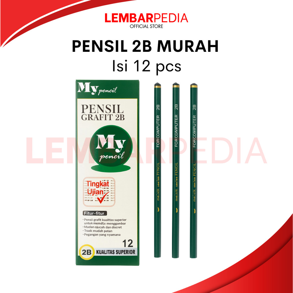 

PENSIL KAYU MURAH 1 BOX ISI 12 PCS
