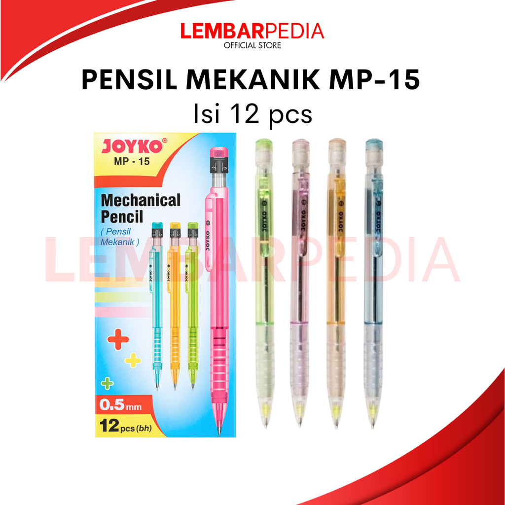 

PENSIL MEKANIK JOYKO MP-15 0.5MM PER LUSIN (12PCS)