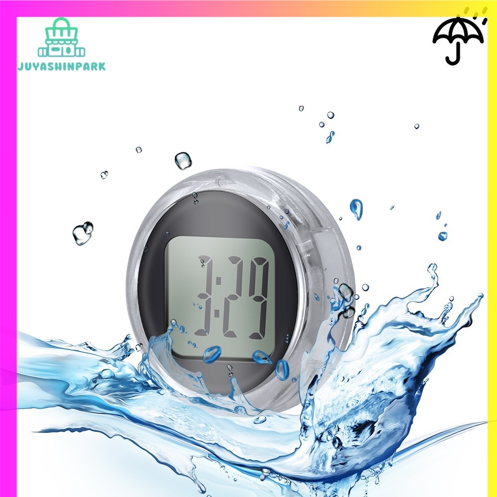 Jam Digital Tempel Sepeda Motor Time Watch Mini Anti Air