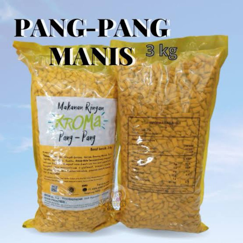 

1 BAl (3KG) PANG PANG (MANIS / JAGUNG BAKAR) (MERK KROMA)