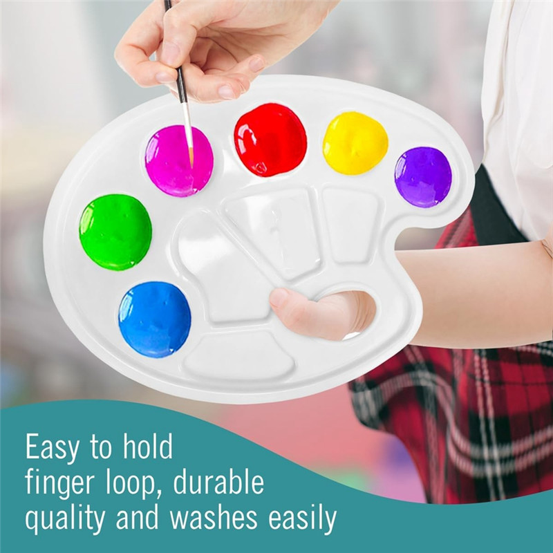 

0Z-Paint Palette - 24-Pack Paint Palette, Kids Paint Palette Tray For Kids And Adults