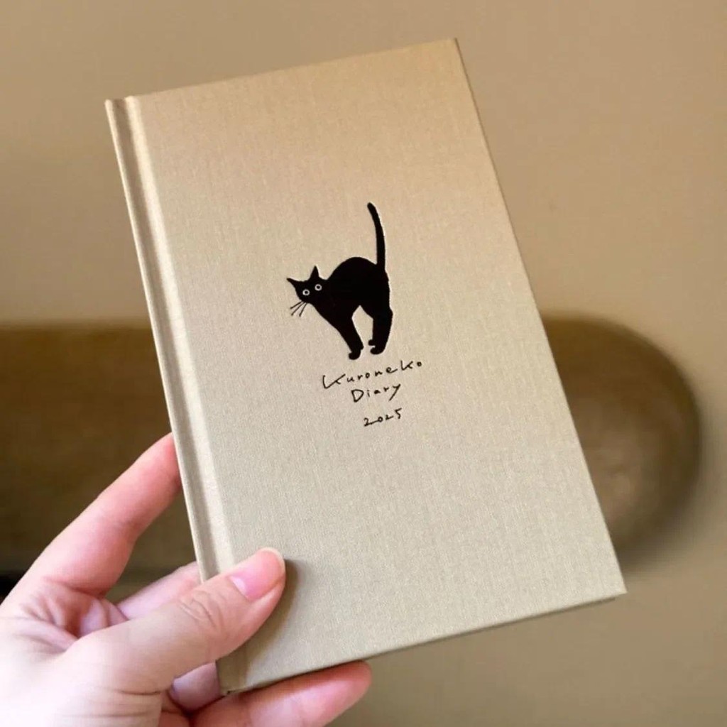 

2025 Cate Notebook Color Page Design Style School Specific Notebook Student Memoirs Excerpt Diary School Specific Notebook