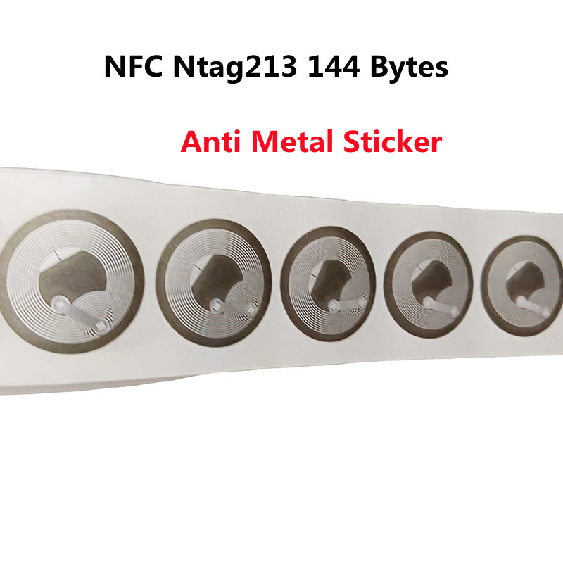 

5/10Pcs Universal NFC Ntag213 Tags Anti Metal Sticker NTAG 213 Metallic Badges Token RFID Adhesive Label for Smart Mobile Phones