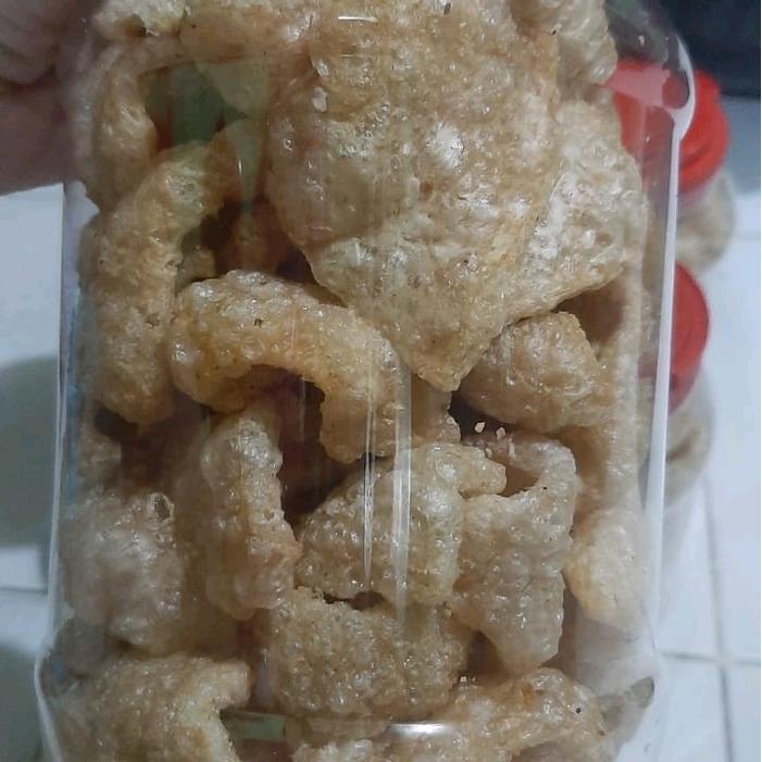 

krupuk babi samcan non halal Rambak Toples Food Kerupuk Snack - samcan Terlaris