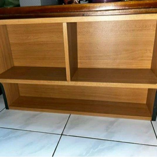 salekitchen set atasan, Lemari ambalan dapur, rak bumbu dapur kayu serbaguna - Serat kayu Tua, panja