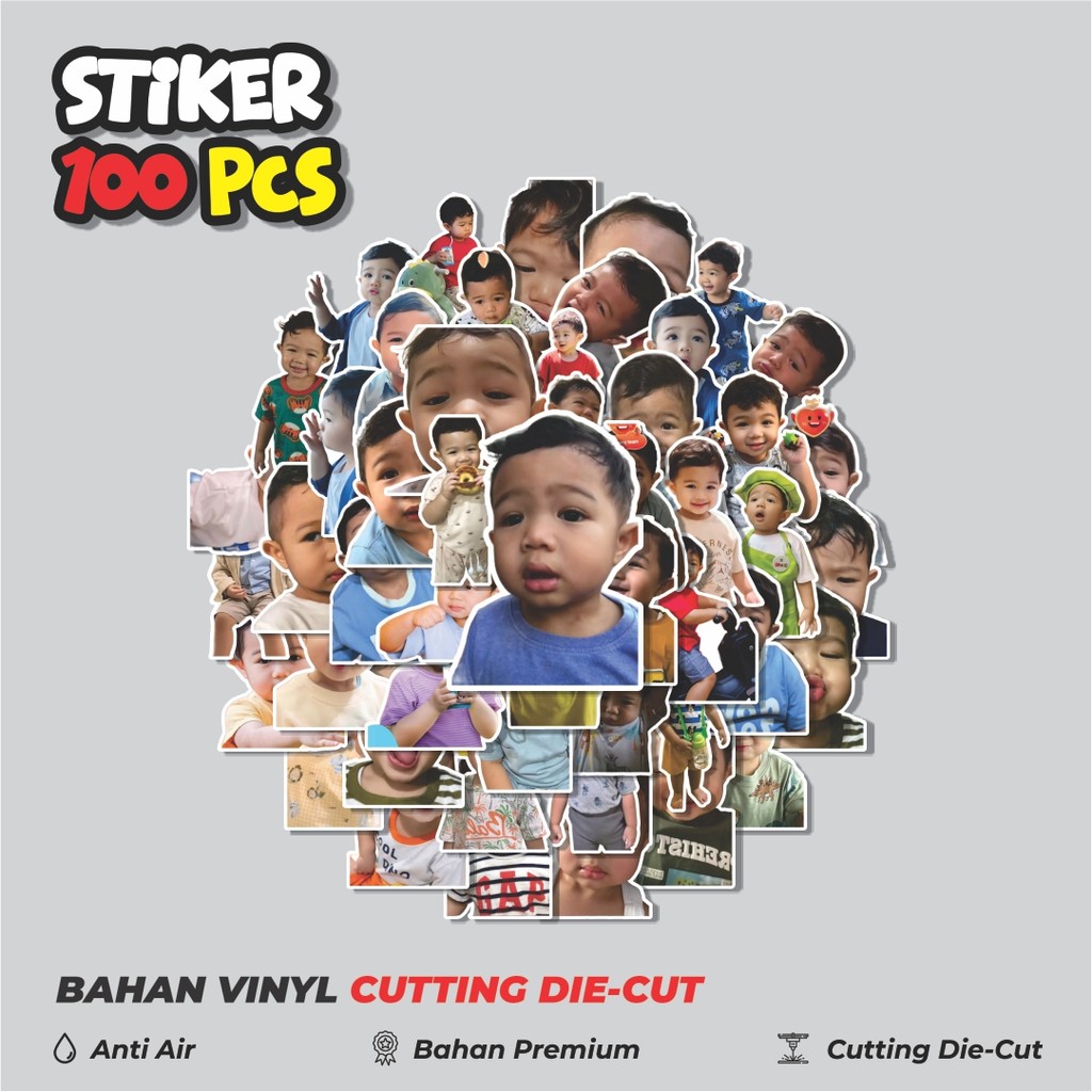 

Terbaru! 50 pcs Stiker DAH (Baby Abe) Abe Cekut Dekorasi Lucu Kreatif untuk Notebook, Skateboard, HP