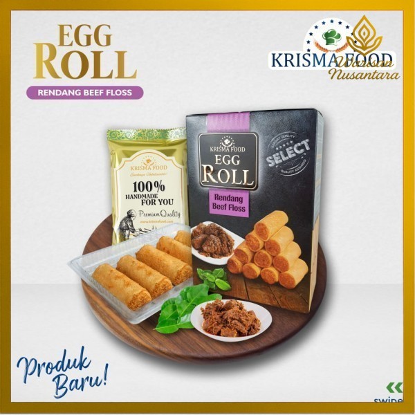 

Egg Roll merk Krisma Food Semprong Gulung Rendang dan Chicken floss