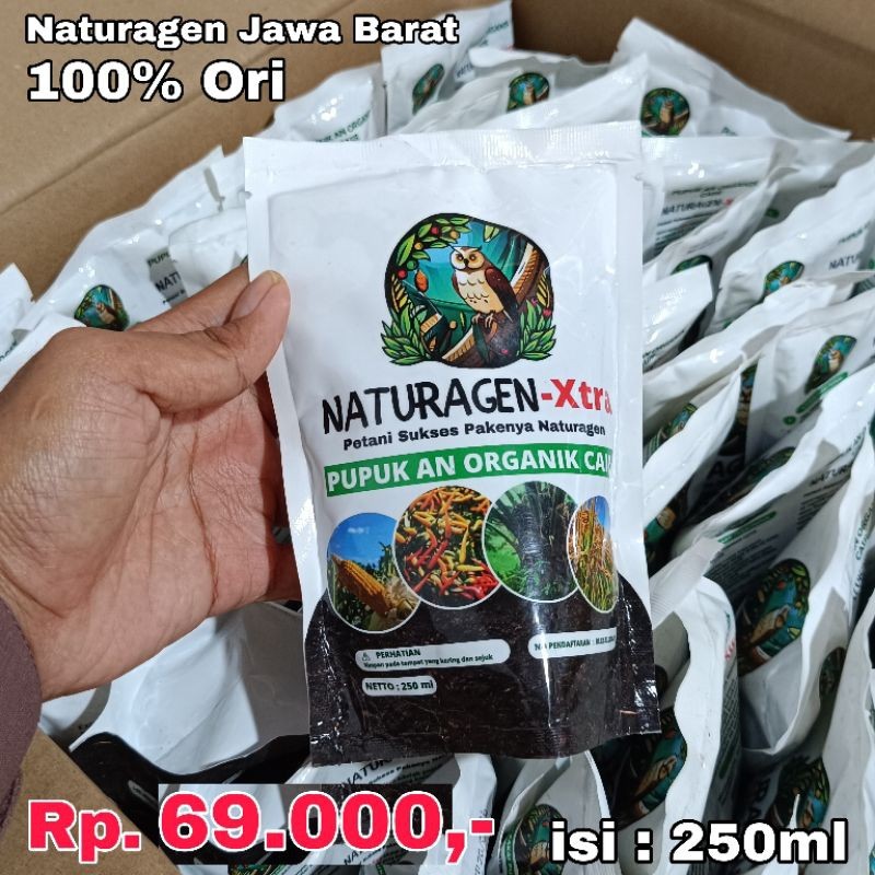 1 POUCH NATURAGEN CAIR XTRA 250ml ORI No 1 TERMURAH Naturagen Jawa Barat pupuk padi pupuk naturagen 
