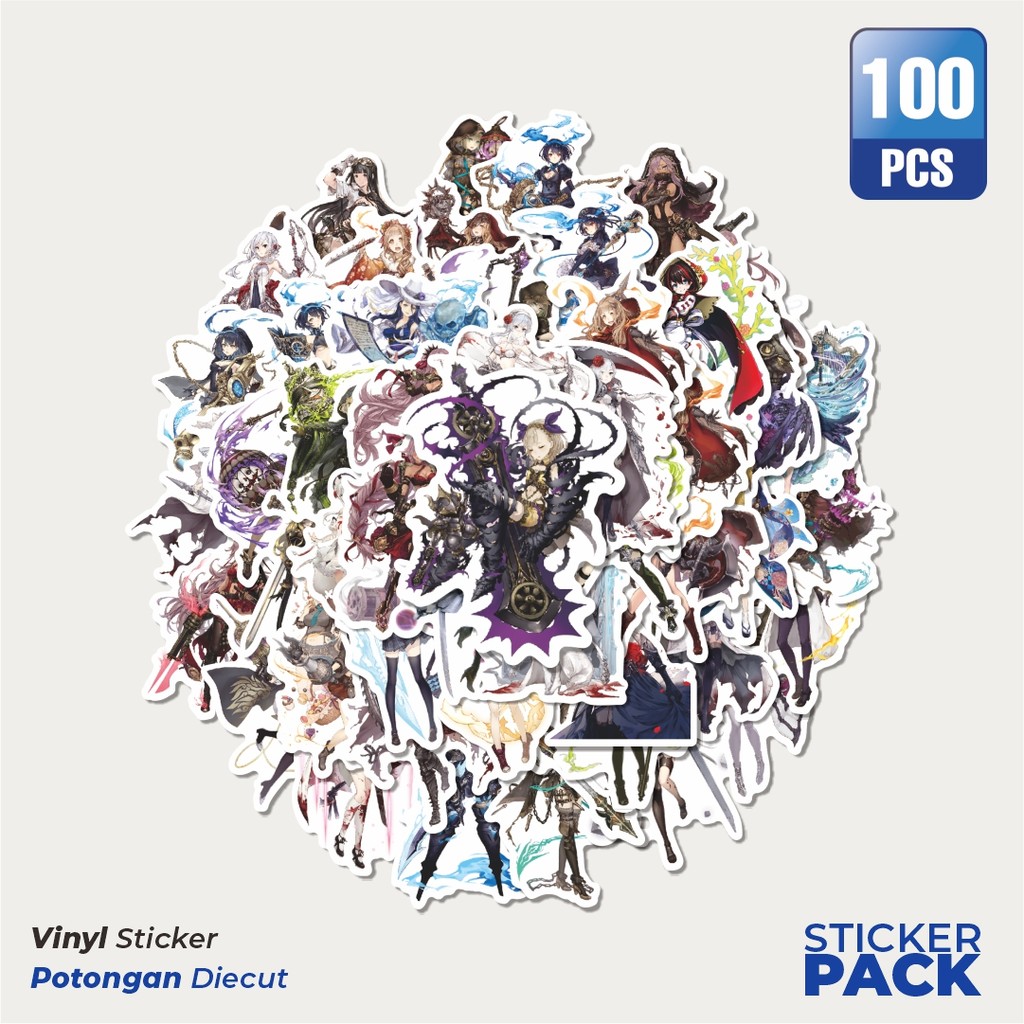 

Stiker Vinyl Stiker Game Sinoalice Waterproof Aesthetic- Untuk Laptop, Motor, dan Helm - Paper Stationery Pack