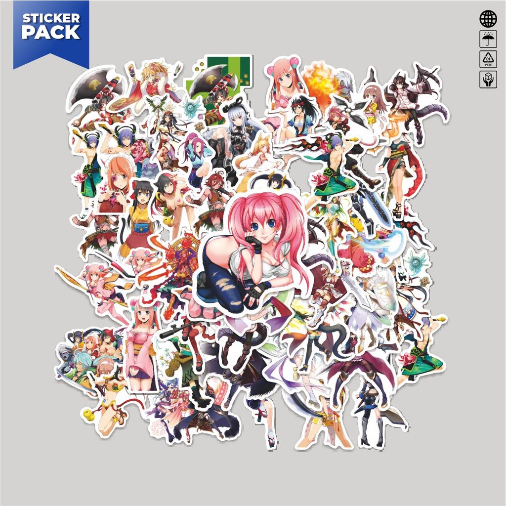 

[100PCS]Stiker Pack Stiker Game Onigiri CyberStep Aesthetic Vinyl Anti Air Dekorasi Sticker Laptop Buku Journal Koper Helm Casing HP Gitar Helm Skateboard