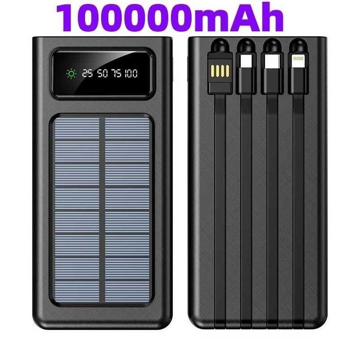 promo powerbank original 80000mAh solar powerbank battery - 100000mah