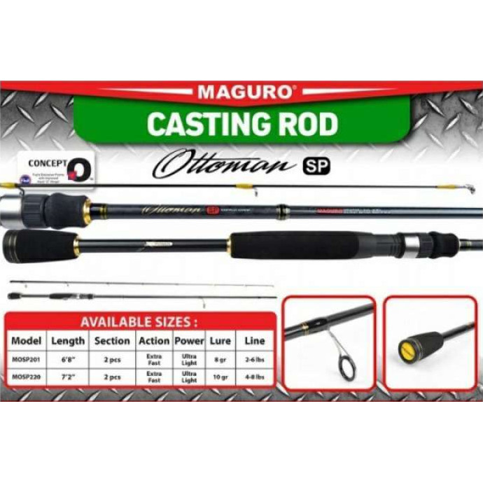 Joran Maguro Ottoman 201cm 2-6lb joran UL Maguro