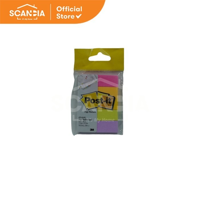 

SCANDIA Sticky Notes Page Marker 15x50mm (CT 671-5ANL)