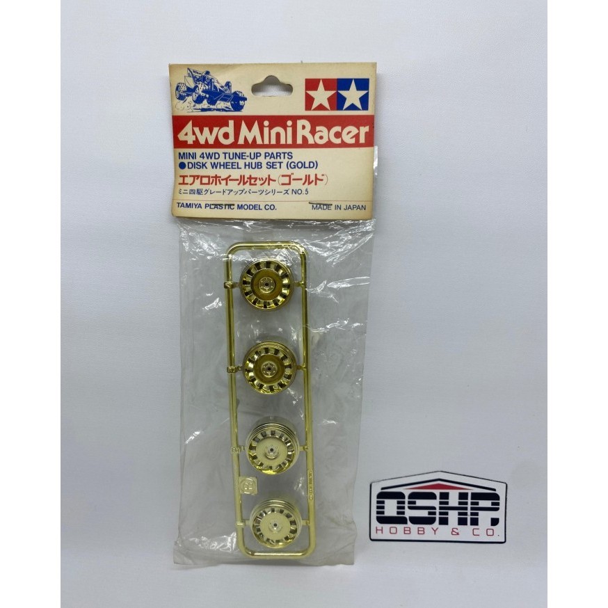 Tamiya 15505 - Disk Wheel Hub Set  Gold ( Big Wig Label )