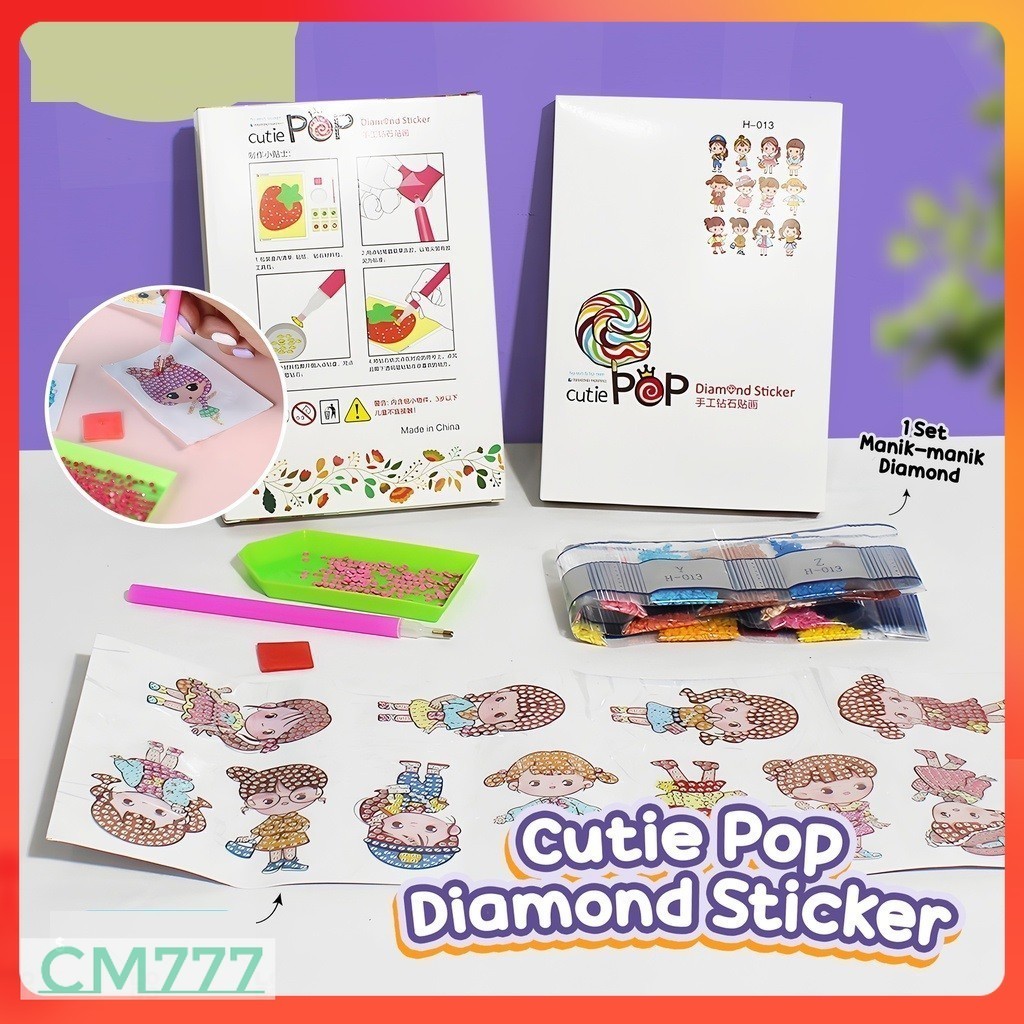 

Stiker Diamond Cutie Pop/Stiker Pop Mutiara