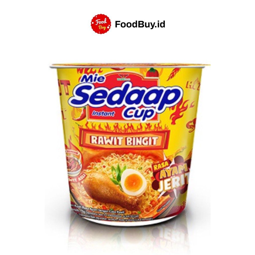 

Mie Sedaap Cup Rawit Bingit Rasa Ayam Jerit 75 gr