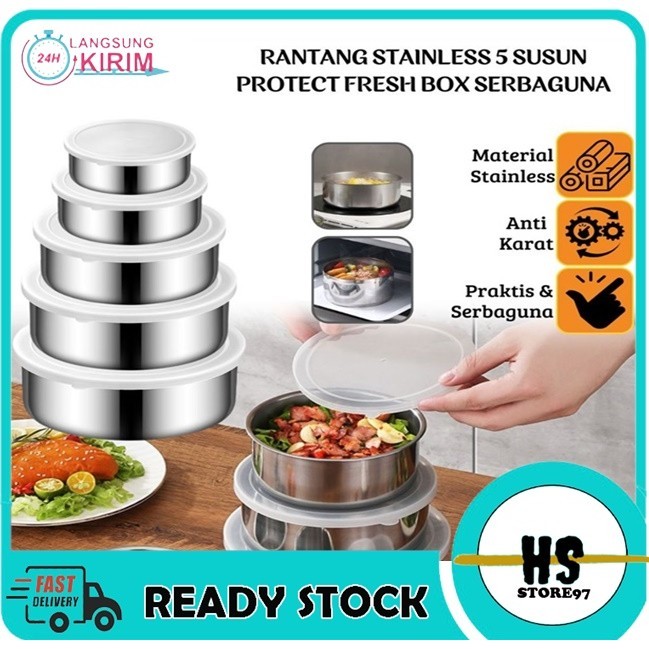 RANTANG STAINLESS STEEL SUSUN 5 / RANTANG SUSUN / RANTANG SUSUN 5