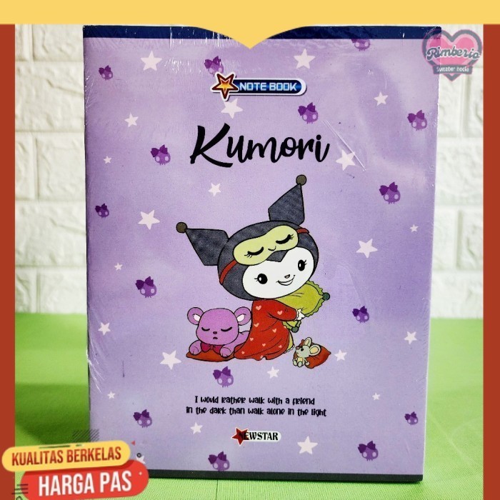 

1 PACK 5 PCS BUKU TULIS NEWSTAR 38 LEMBAR KARAKTER LUCU KUROMI - KUROMI