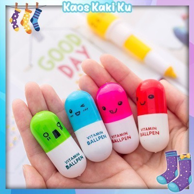 

Pulpen Kapsul Vitamin Pena Vitamin Unik Vitamin Ballpen Pena Lucu Souvenir 3 022