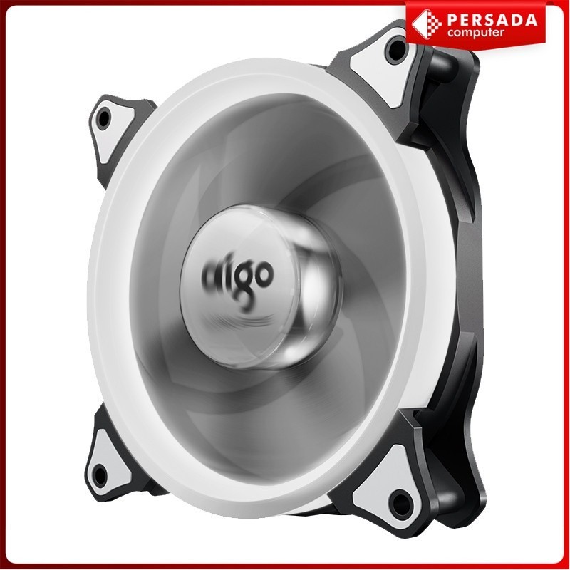 SEAN AIGO Darkflash Ring 12 cm White LED Case Fan Putih