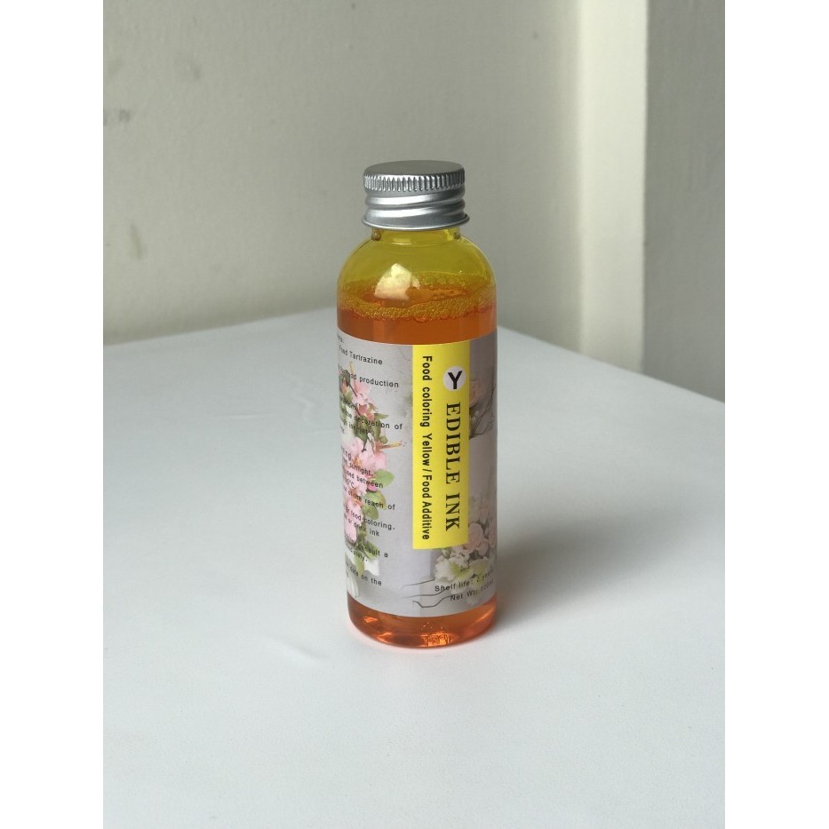 

HEMAT! EDIBLE INK / TINTA EDIBLE / EDIBLE PRINTER / 1 BTL WARNA YELLOW 100ml