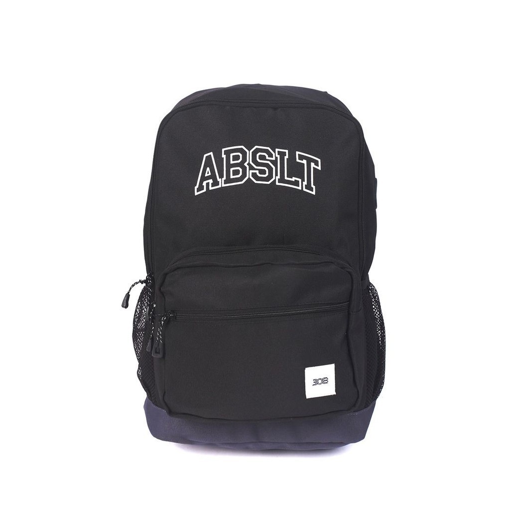 308 ABSLTUNSCRD - BACKPACK / TAS RANSEL BAG LAPTOP ABSLT OUTLINE 308 LOGO - BLACK