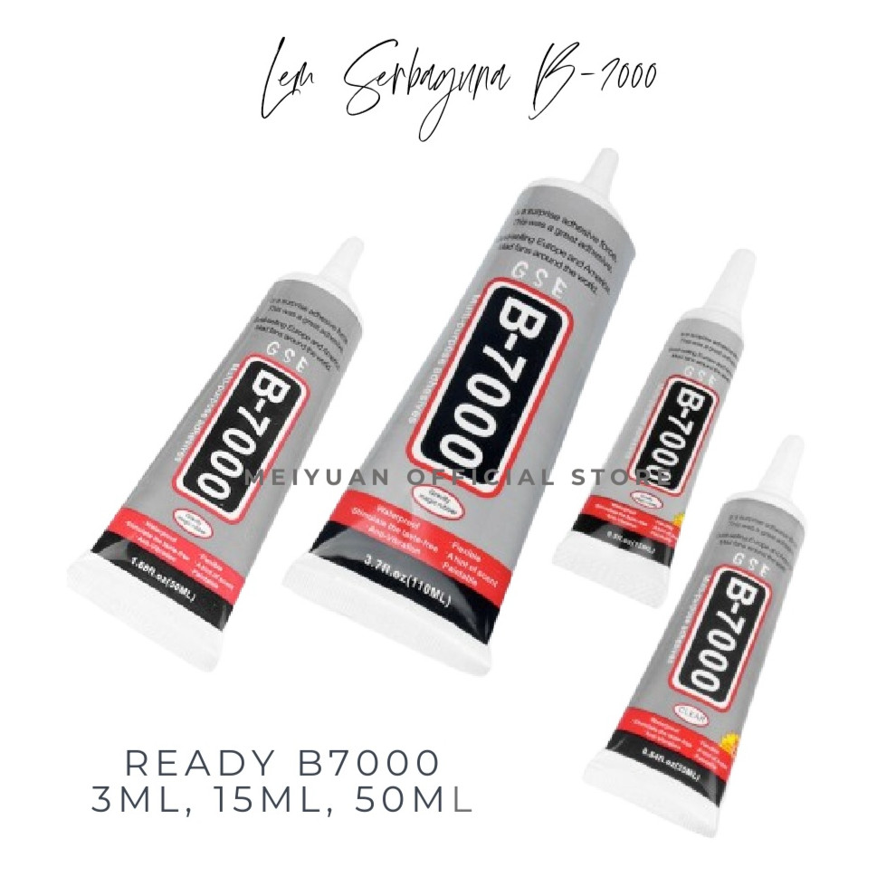 

Lem Touchscreen B7000 Warna Bening 3ml 15ml 50ml Lem LCD Casing Sepatu Perhiasan B-7000 - MY