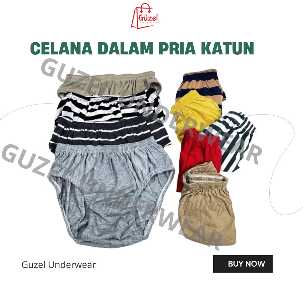 CD Celana dalam pria cowok daleman dewasa laki ukuran S M L XL XXL jumbo big size elastis katun keru