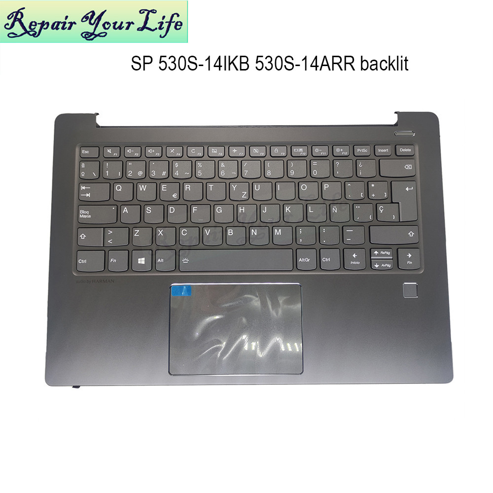 PREORDER 540S-14 Spanish Backlit keyboards Palmrest Keyboard Bezel for Lenovo Ideapad 530S-14IKB 530