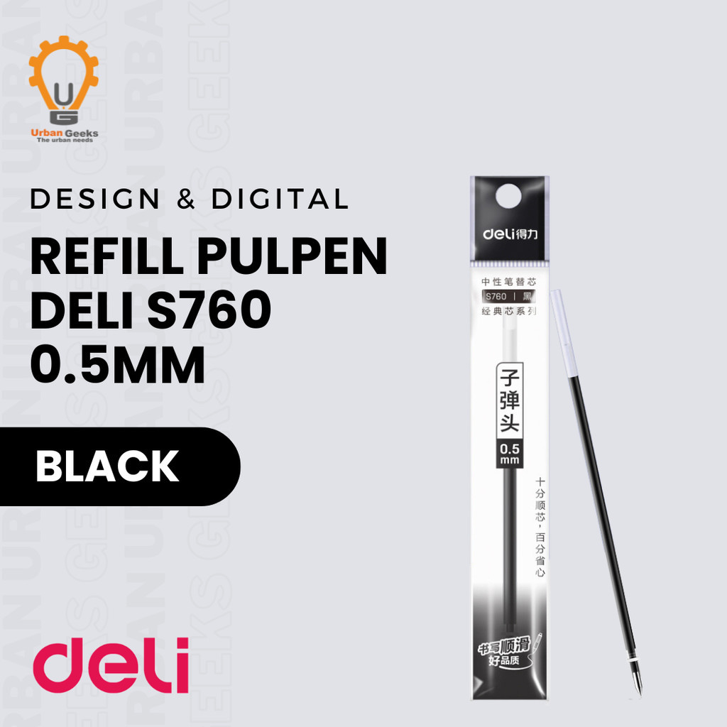 

Refill Isi Ulang Pulpen Deli S76 Gel Ink Pen 0.5 mm