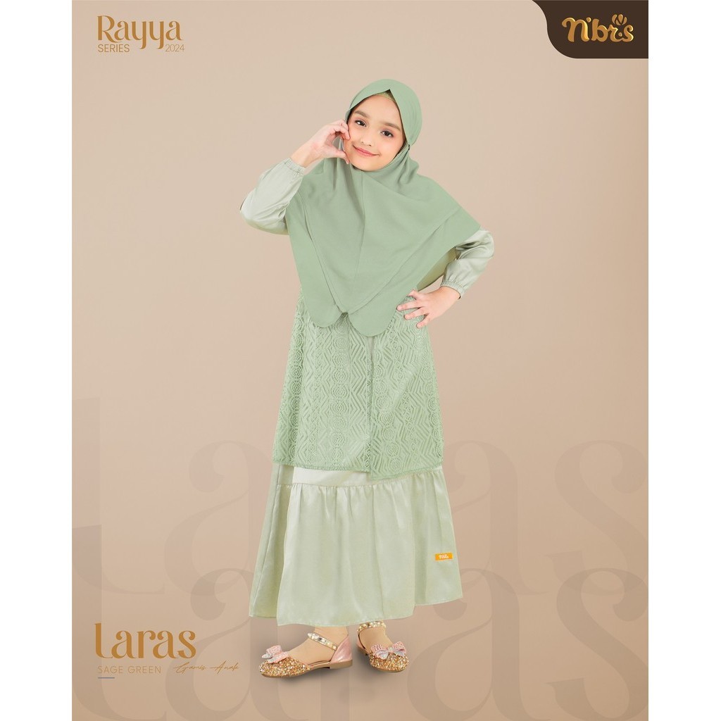 NIBRAS Gamis Anak LARAS | Gamis Anak Premium | Gamis Anak Couple