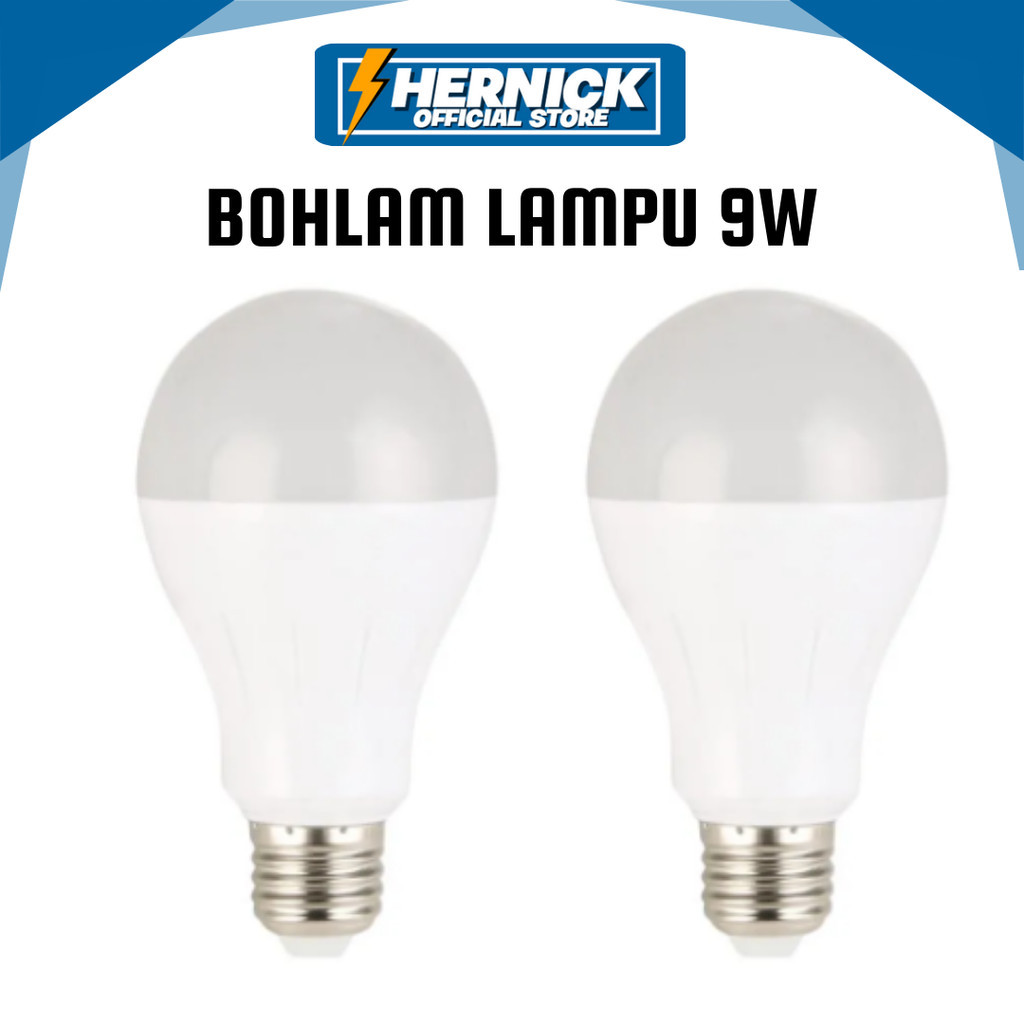 LAMPU BOHLAM LED 9 WATT A-BULB - HEMAT ENERGI / MASTER COSCO BOHLAM / HERNICKSTORE