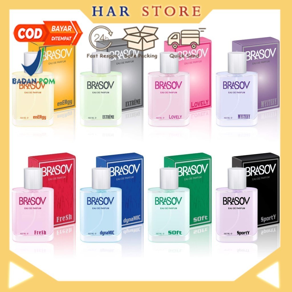 BRASOV Eau De Parfum 100ml - BRASOV EDP PARFUME 100ML