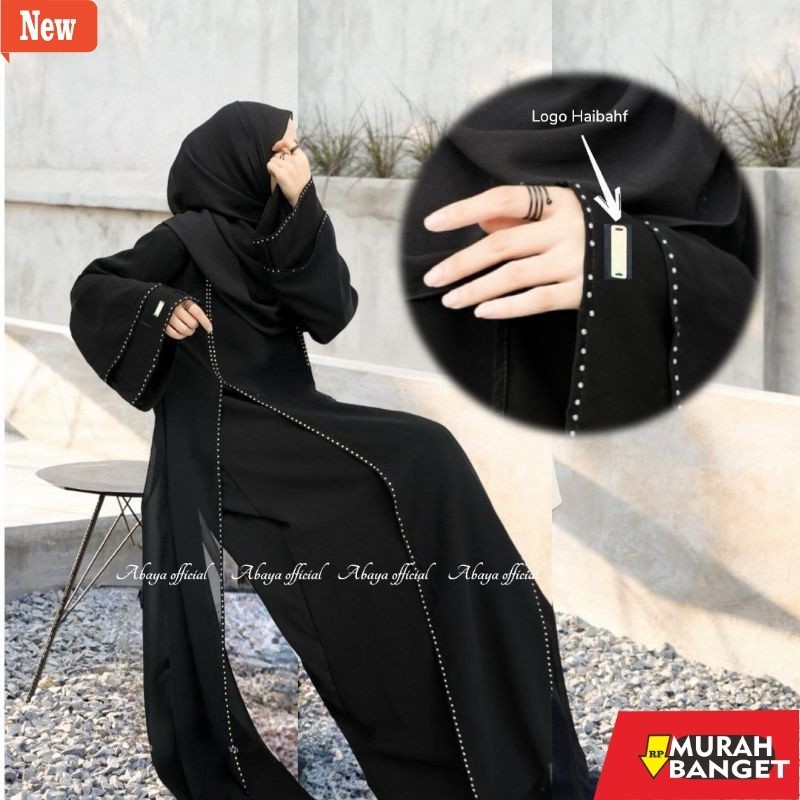 abaya shopee haul 2024 Abaya Basic Remaja Turkey Maxi Dress Hitam Umroh Terbaru