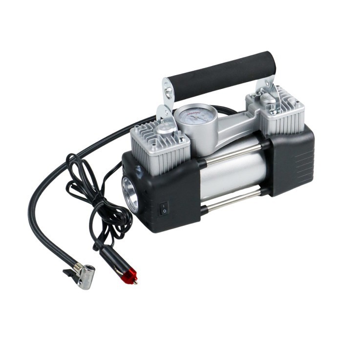 Pompa Ban Compressor Double Cylinder 12V 150 PSI - 628-4X4 - Black
