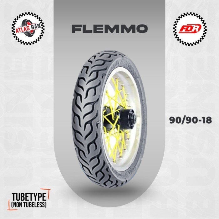 Ban Motor FDR FLEMMO 90/90 Ring 18 Non Tubeless